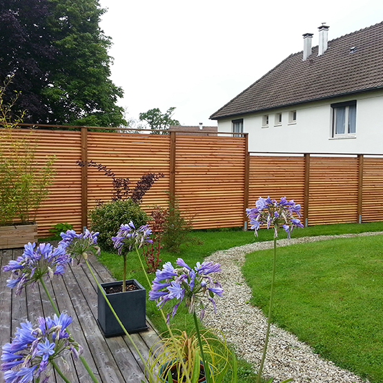 Galerie - Clôtures et portails  Aménagement jardin clôture